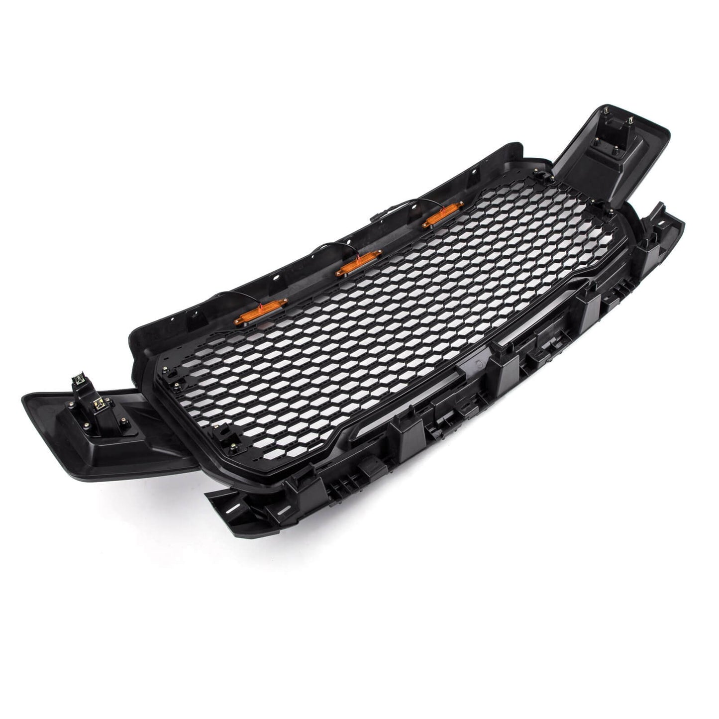 Ford F150 2018-2020 XLT/Lariat/Platinum/King Ranch front bumber Grill W/ LED Black Raptor Style Grille