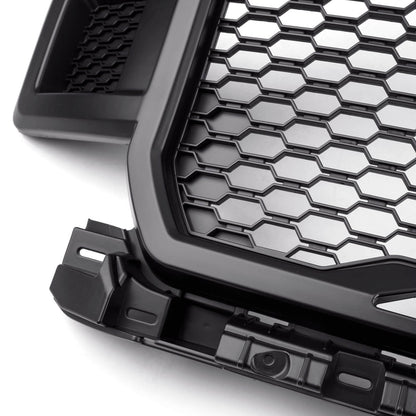 Ford F150 2018-2020 XLT/Lariat/Platinum/King Ranch front bumber Grill W/ LED Black Raptor Style Grille