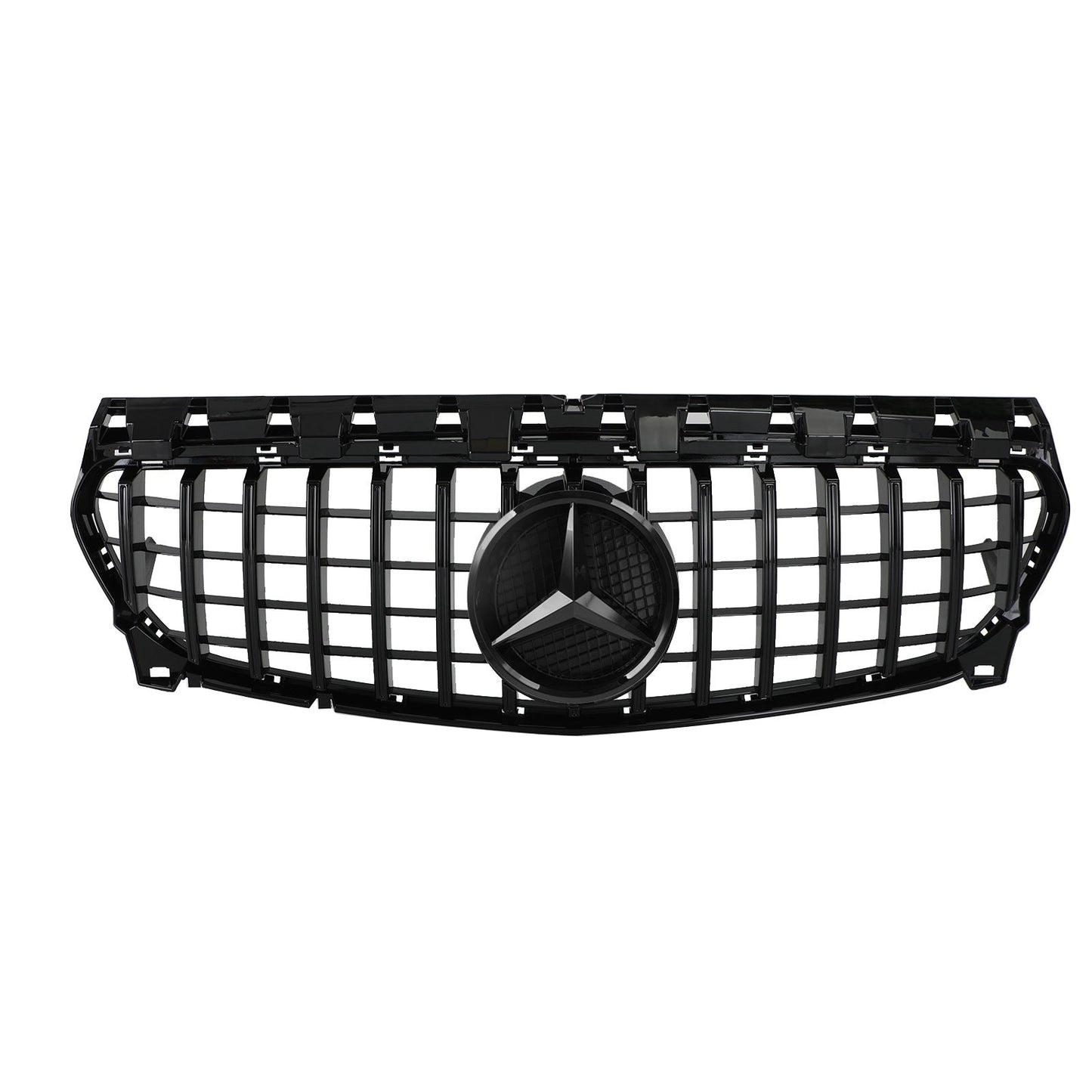 2013-2019 Mercedes Benz CLA-Class W117 C117 GT Style Front Grill Replacement Black Grille With Emblem