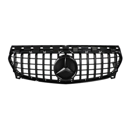 2013-2019 Mercedes Benz CLA-Class W117 C117 GT Style Front Grill Replacement Black Grille With Emblem