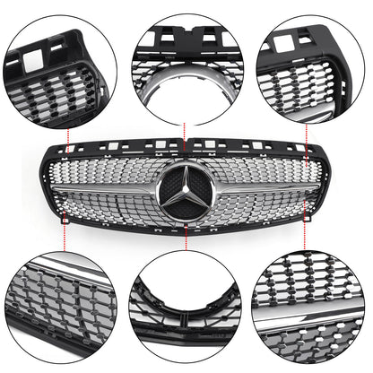 2013-2019 Mercedes Benz CLA-Class W117 C117 CLA180/200/250/260 GT-R / Diamond Style Grill Front Bumper Grille
