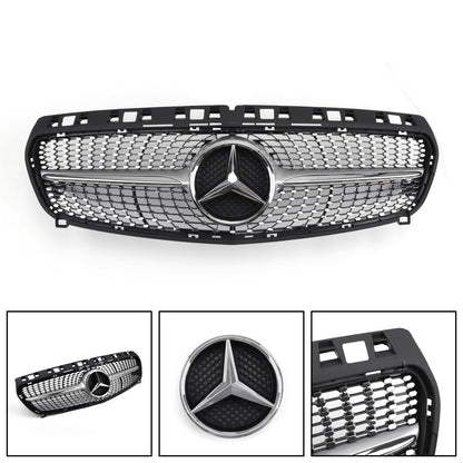 2013-2019 Mercedes Benz CLA-Class W117 C117 CLA180/200/250/260 GT-R / Diamond Style Grill Front Bumper Grille