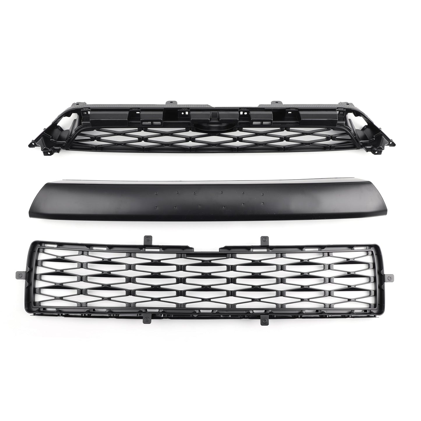 Toyota 2014-2019 4Runner TRD PRO PZ323-35056 PZ327-35053 3 Piece Front Bumper Grille Replacement Kit