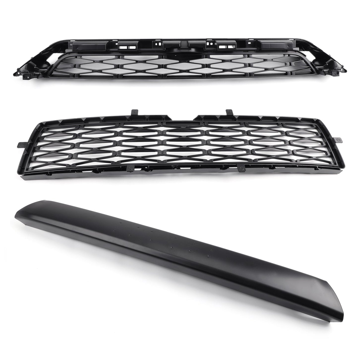 Toyota 2014-2019 4Runner TRD PRO PZ323-35056 PZ327-35053 3 Piece Front Bumper Grille Replacement Kit