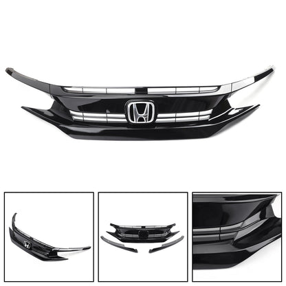 Honda Civic 2 Door Coupe/4 Door Sedan 2016-2018 Coupe Sedan Front Hood Grill Grille Eyelid Generic
