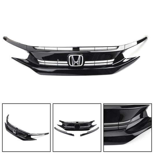 Honda Civic 2 Door Coupe/4 Door Sedan 2016-2018 Coupe Sedan Front Hood Grill Grille Eyelid Generic