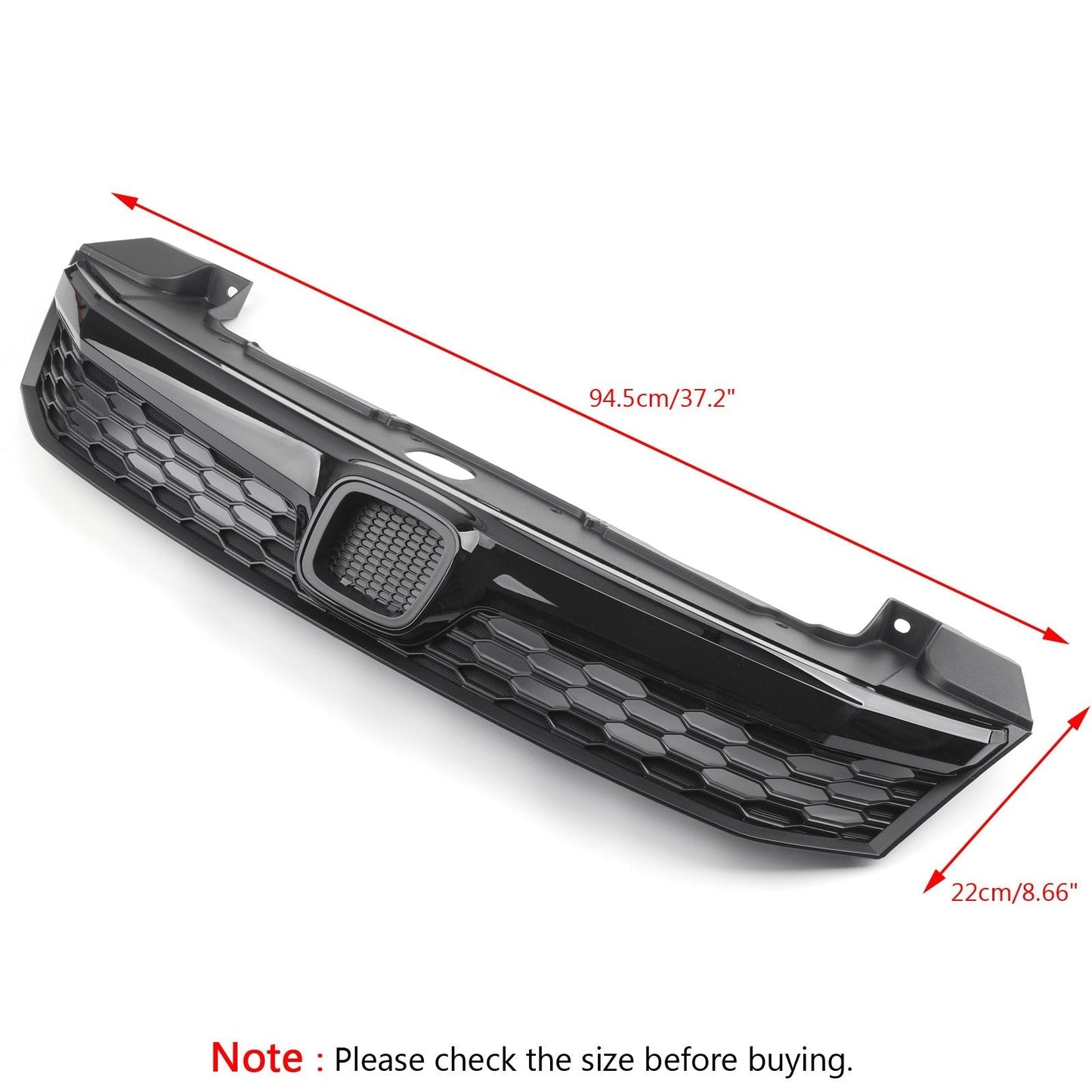 Honda 2012 Civic Sedan 4Doors Black SI Style Front Conversion Bumper Grille