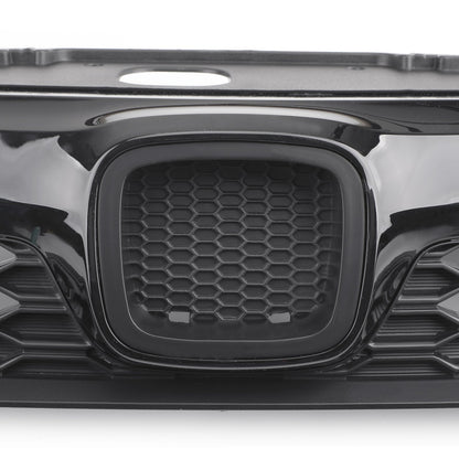 Honda 2012 Civic Sedan 4Doors Black SI Style Front Conversion Bumper Grille