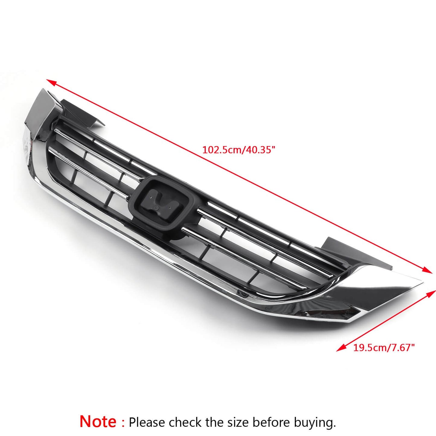 Honda 2013-2015 Accord Front Bumper Radiator Upper Grille With Logo
