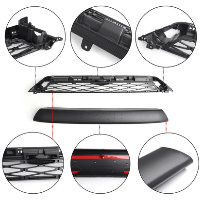 2014-2019 Toyota 4Runner TRD PRO Front Bumper Grill Kit W/ 4PCS LED Amber Lights