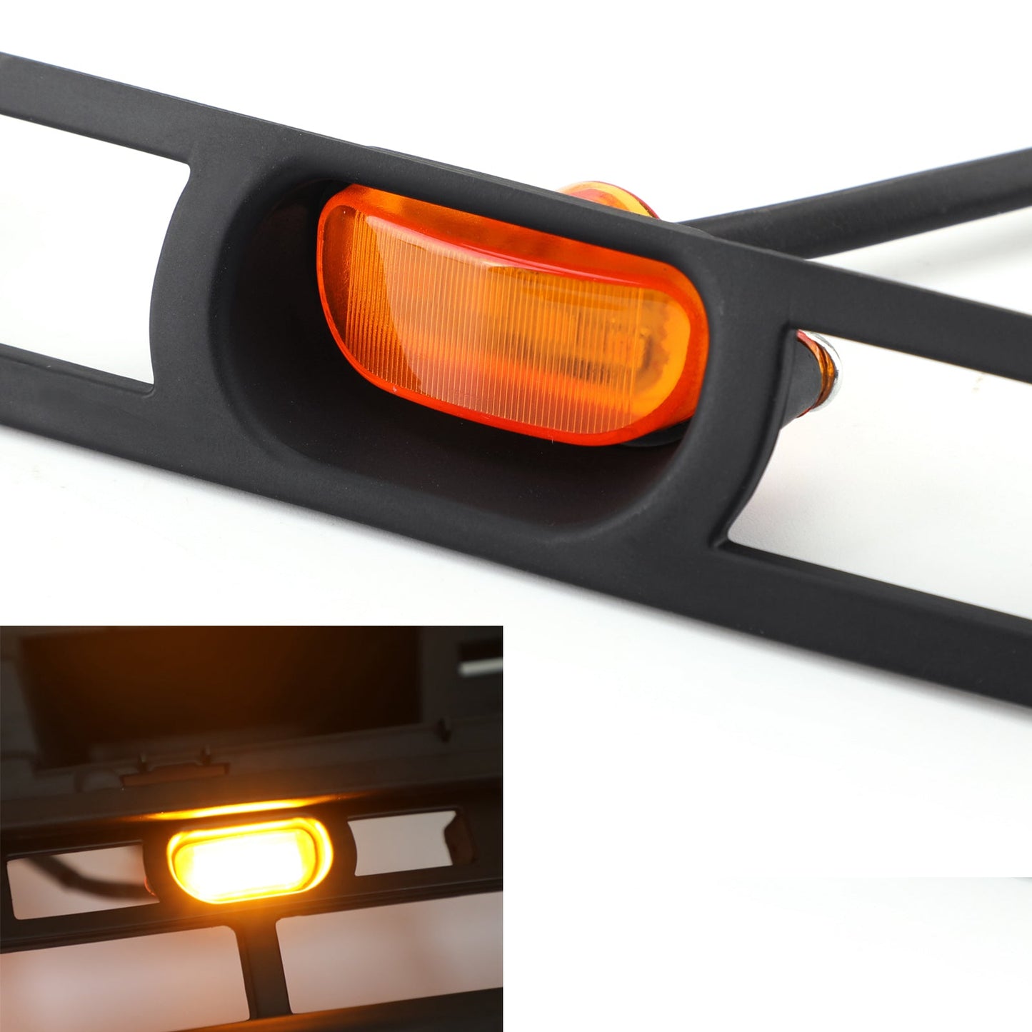 Toyota 2012 2013 2014 2015 Tacoma Front Grille TRD PRO Style Mesh Matte Black Grill W/ LED Light