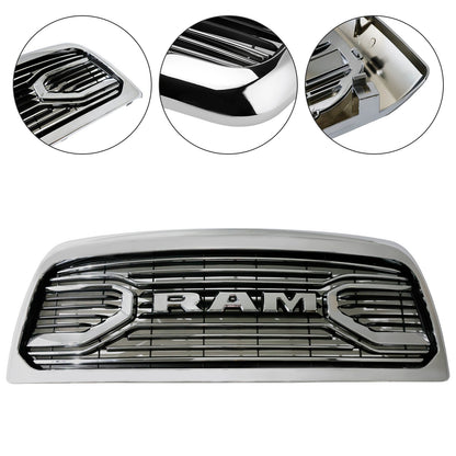 2010-2018 Ram 2500/3500 Laramie Chrome Front Bumper Grille W/ Led Light