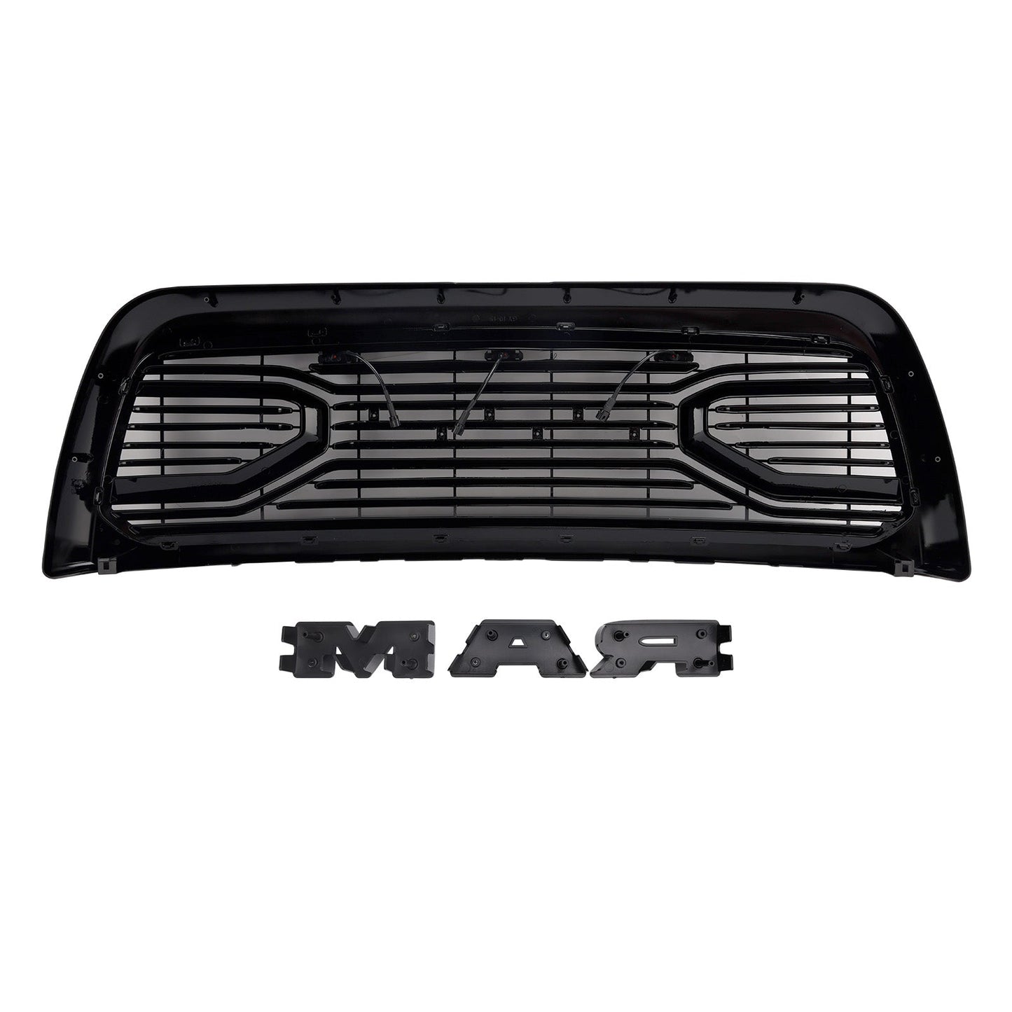 2010-2018 Ram 2500/3500 Laramie Black Front Bumper Grille W/ Led Light
