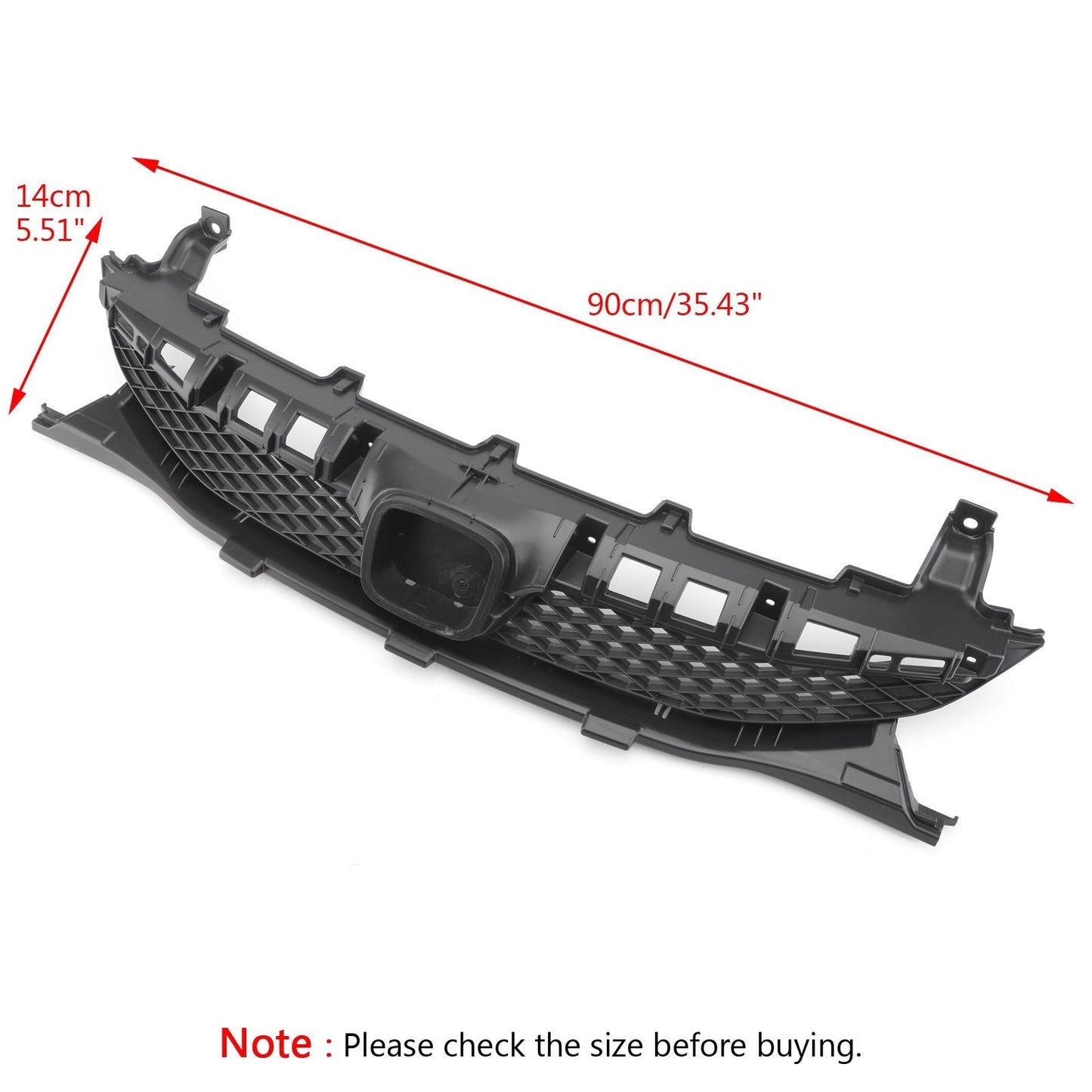 Honda 2009-2011 Civic Sedan 4 Door New Front Bumper Grille Grill Black