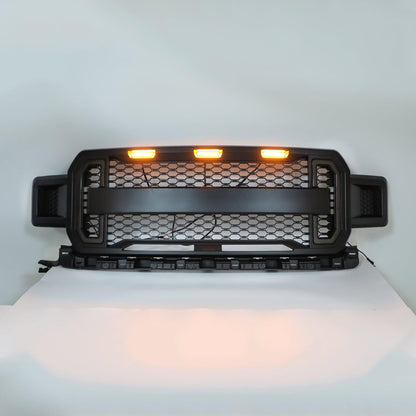 2018-2020 Ford F150 Front Grill With Amber Light Fashion Replacement Grille Generic