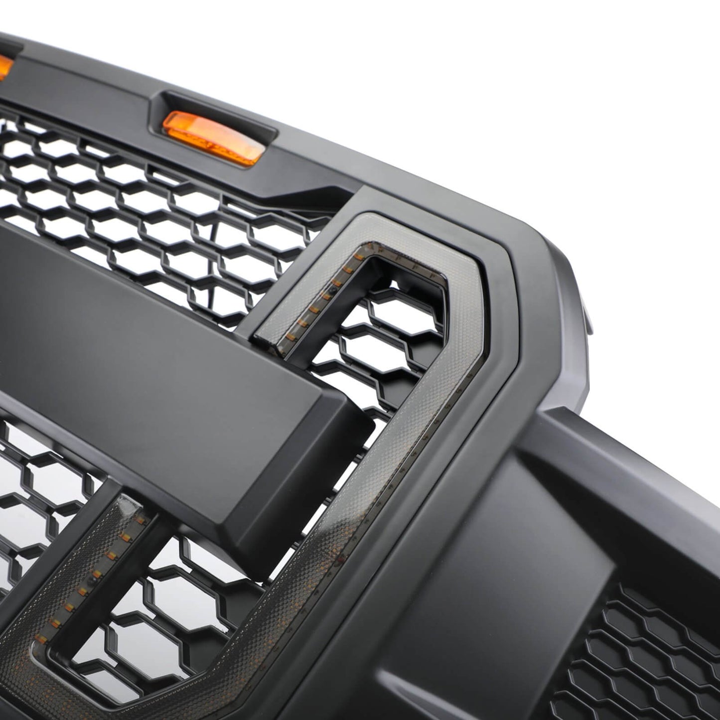 Ford F150 2018-2020 Front Grill With Amber Light Fashion Replacement Grille Generic