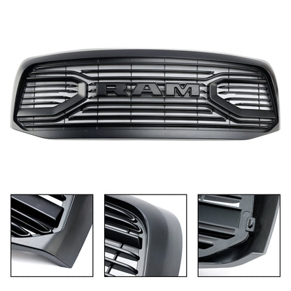 2006 2007 2008 Big Horn Style Dodge Ram 1500 2500 3500 Black Grille Front Bumper Radiator Grill