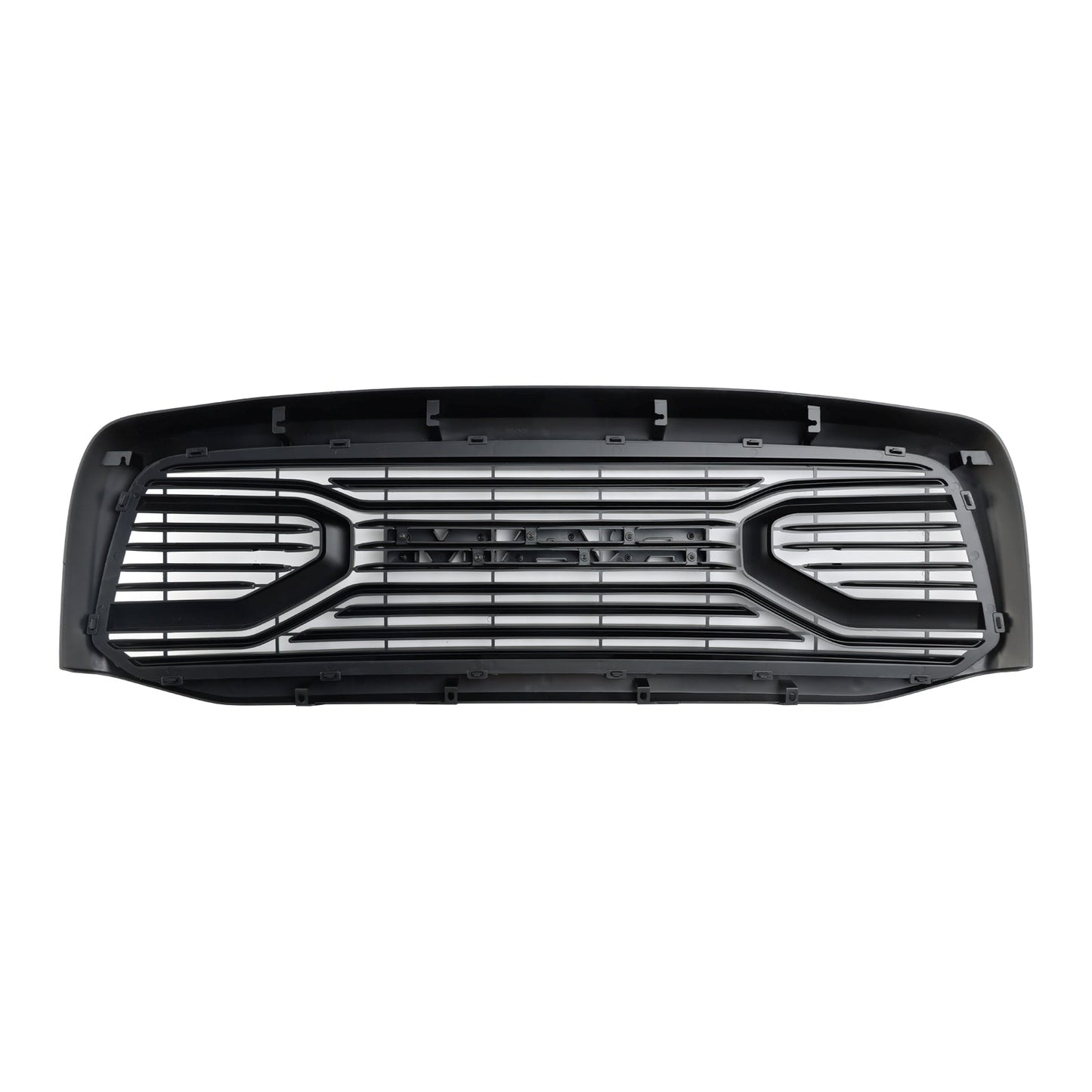 2006-2008 Dodge Ram 1500 2500 3500 Big Horn Black Grill Air Intake Radiator Bumper Front Grille W/ LED Light