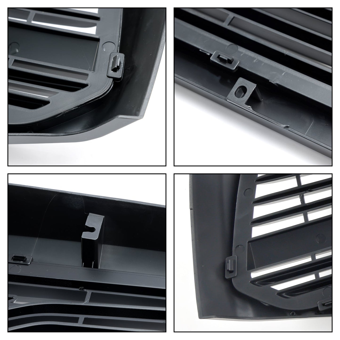 2006-2008 Dodge Ram 1500 2500 3500 Big Horn Black Grill Air Intake Radiator Bumper Front Grille W/ LED Light