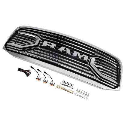 Dodge RAM 1500 2006-08 RAM1500 Chrome Front Bumper Grill Grille