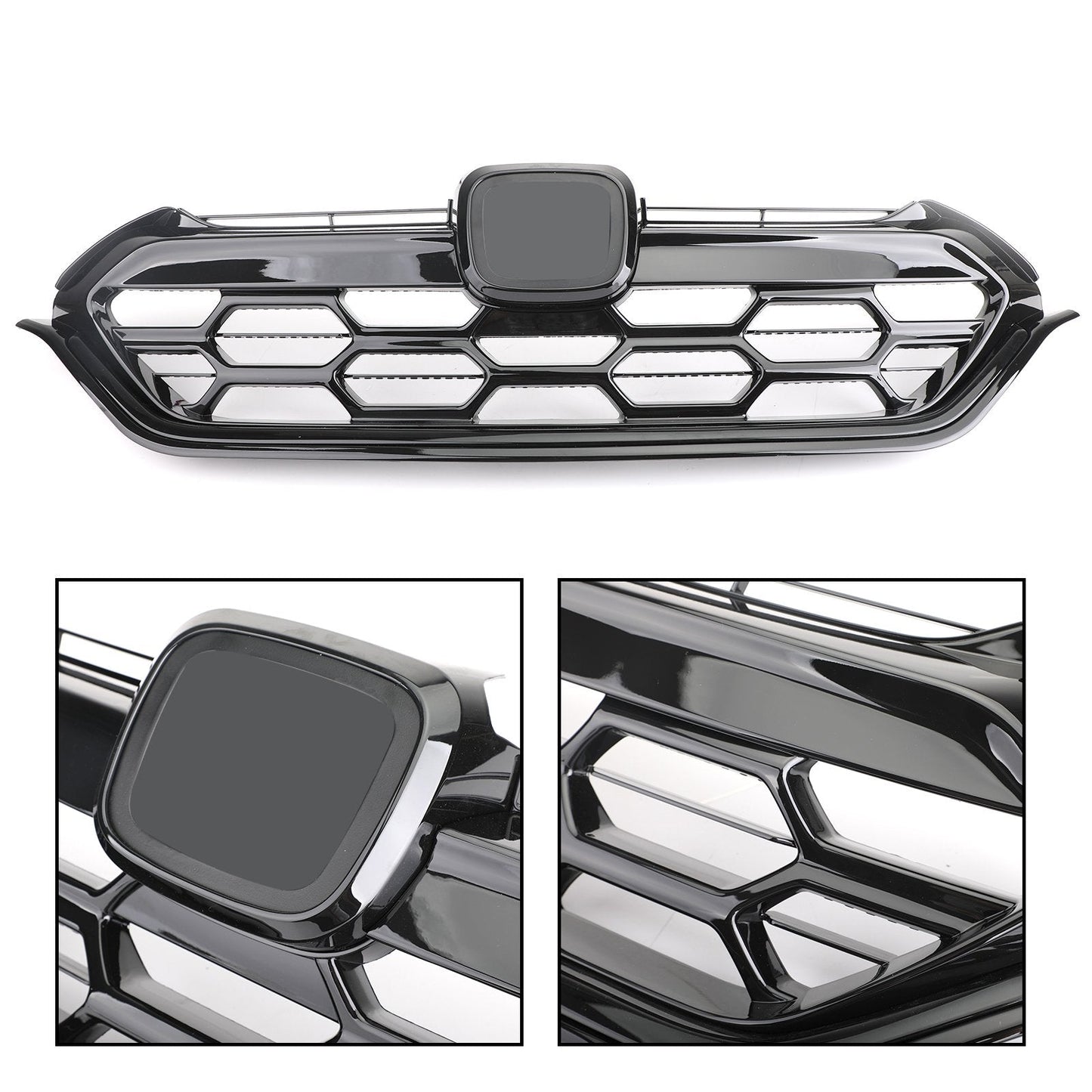 Honda 2017-2018 CRV New Glossy Black Front Bumper Upper Grille Radiator
