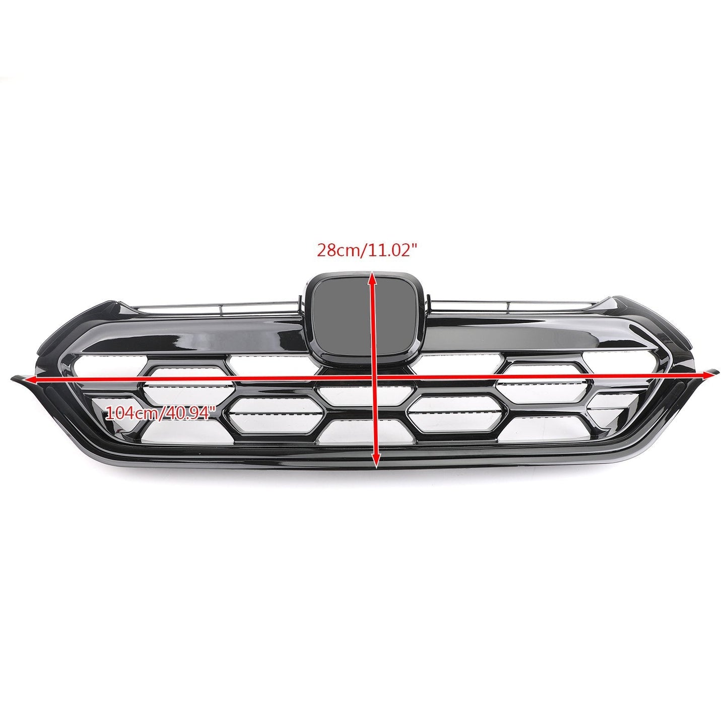 Honda 2017-2018 CRV New Glossy Black Front Bumper Upper Grille Radiator