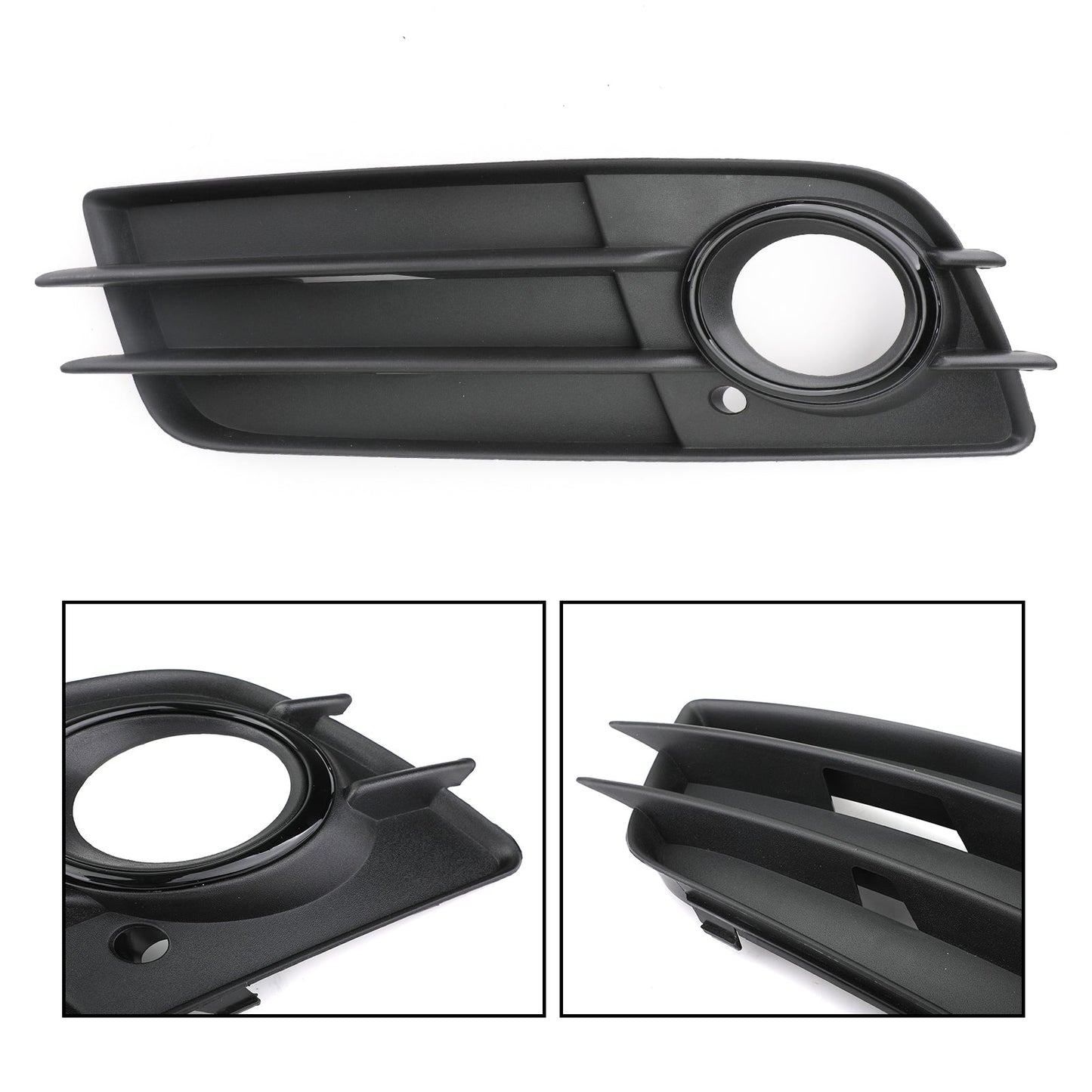 2008-2012 Audi A4 B8 S-Line / S4 Pair Car Fog Light Grill Cover Left & Right OEM / Honeycomb Style Grille