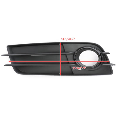 2008-2012 Audi A4 B8 S-Line / S4 Pair Car Fog Light Grill Cover Left & Right OEM / Honeycomb Style Grille