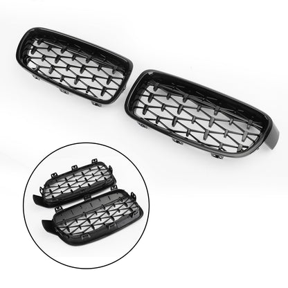 2012-2016 BMW 3 Series F30 318i/320i/328i/330i/335i/340i/320d Front Kidney Grille Chrome/Black Grills
