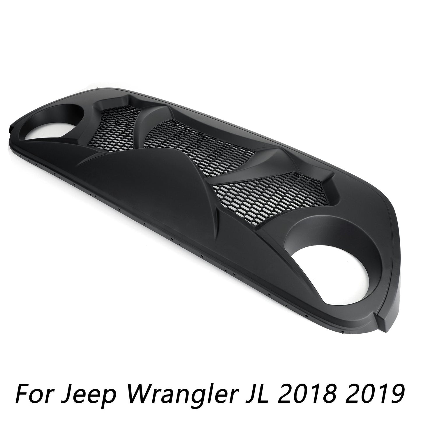 2018-2019 Wrangler JL Front Bumper Grille Grill Black Generic201