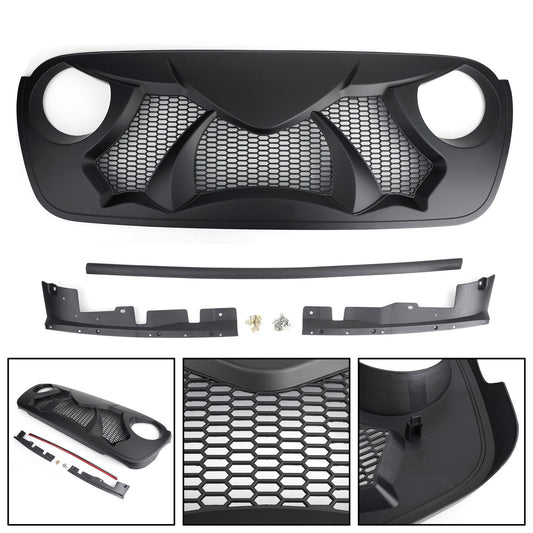 2018-2019 Wrangler JL Front Bumper Grille Grill Black Generic201