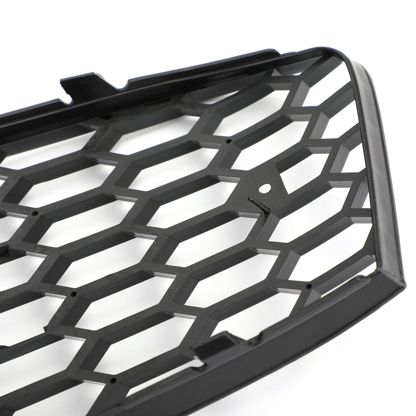 2008-2012 Audi A4 / A4 Avant B8 RS4 Style Honeycomb Mesh Hex Grill Gloss Black Grille + Fog Light Grille