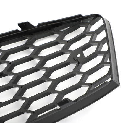 2008-2012 Audi A4 / A4 Avant B8 RS4 Style Honeycomb Mesh Hex Grill Gloss Black Grille + Fog Light Grille