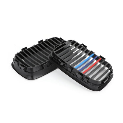 1990-1995 BMW 3-Series E36 Pre-facelift Front Grill Kidney Sport Hood Gblack / Mcolor Grille