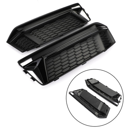 Audi 2016-2018 S4 S-Line B9 8W0807681K 8W0807682K Pair Fog Light Cover Hole Grille Grill Bezel