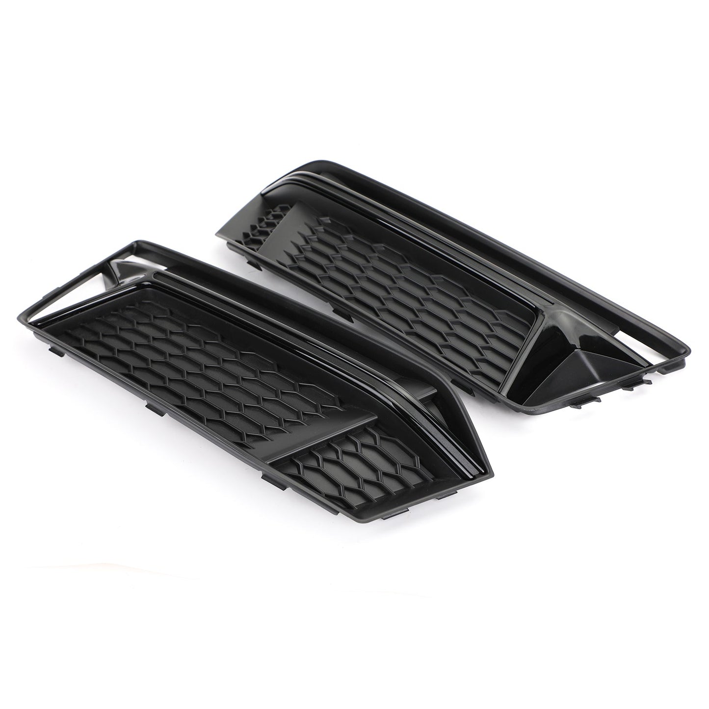 Audi 2016-2018 S4 S-Line B9 8W0807681K 8W0807682K Pair Fog Light Cover Hole Grille Grill Bezel