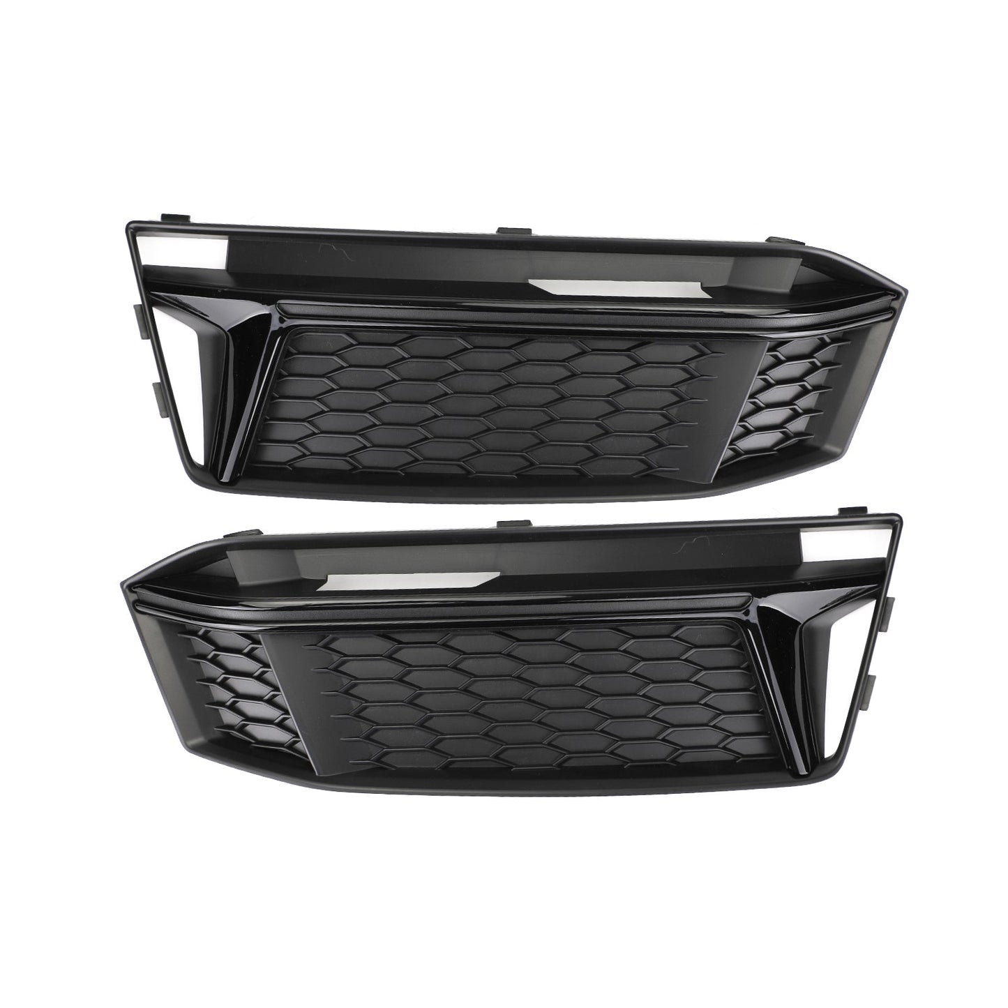 Audi 2016-2018 S4 S-Line B9 8W0807681K 8W0807682K Pair Fog Light Cover Hole Grille Grill Bezel
