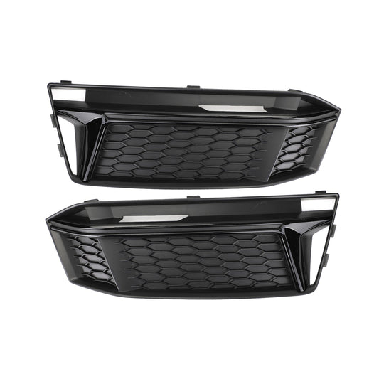 Audi 2016-2018 S4 S-Line B9 8W0807681K 8W0807682K Pair Fog Light Cover Hole Grille Grill Bezel
