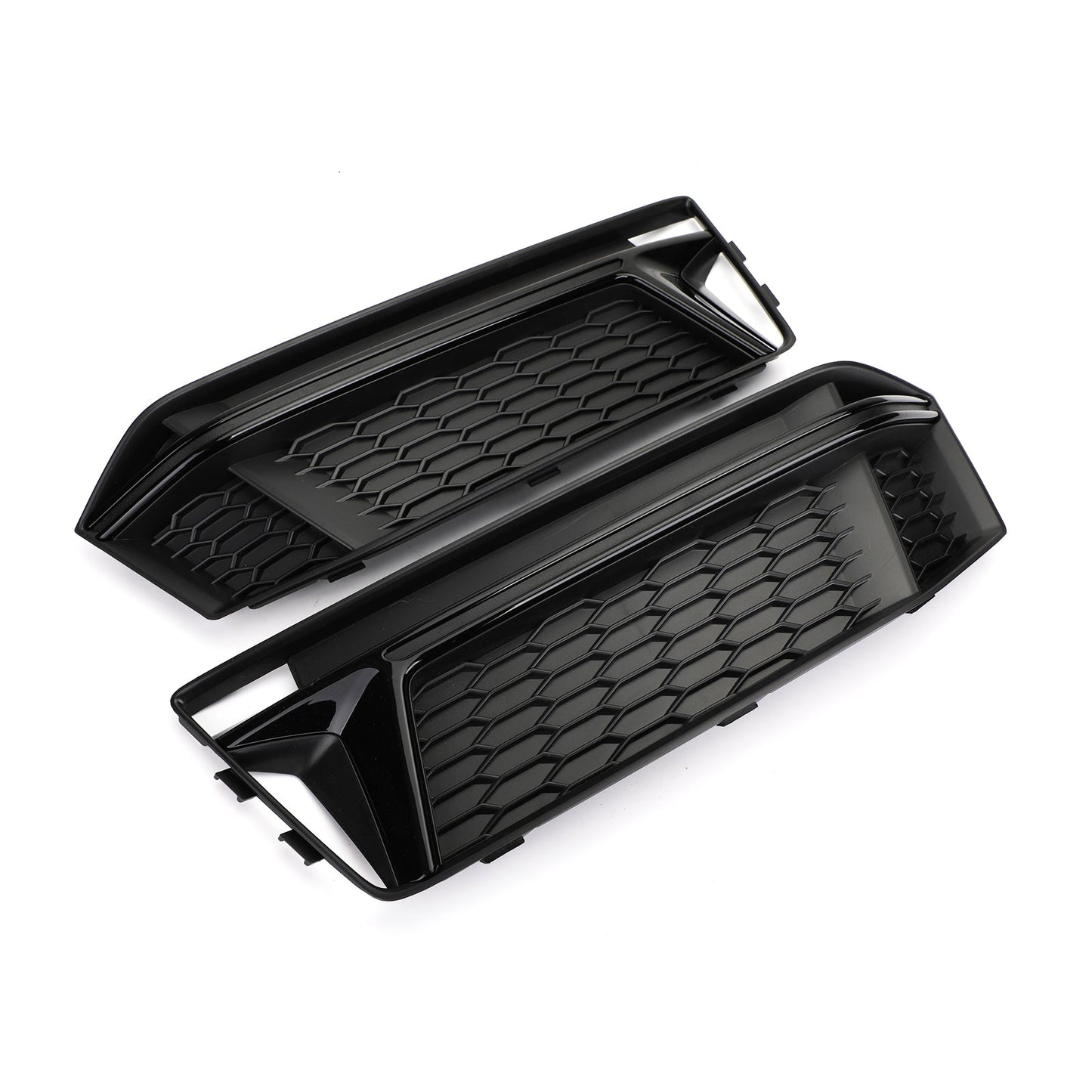 Audi 2016-2018 S4 S-Line B9 8W0807681K 8W0807682K Pair Fog Light Cover Hole Grille Grill Bezel