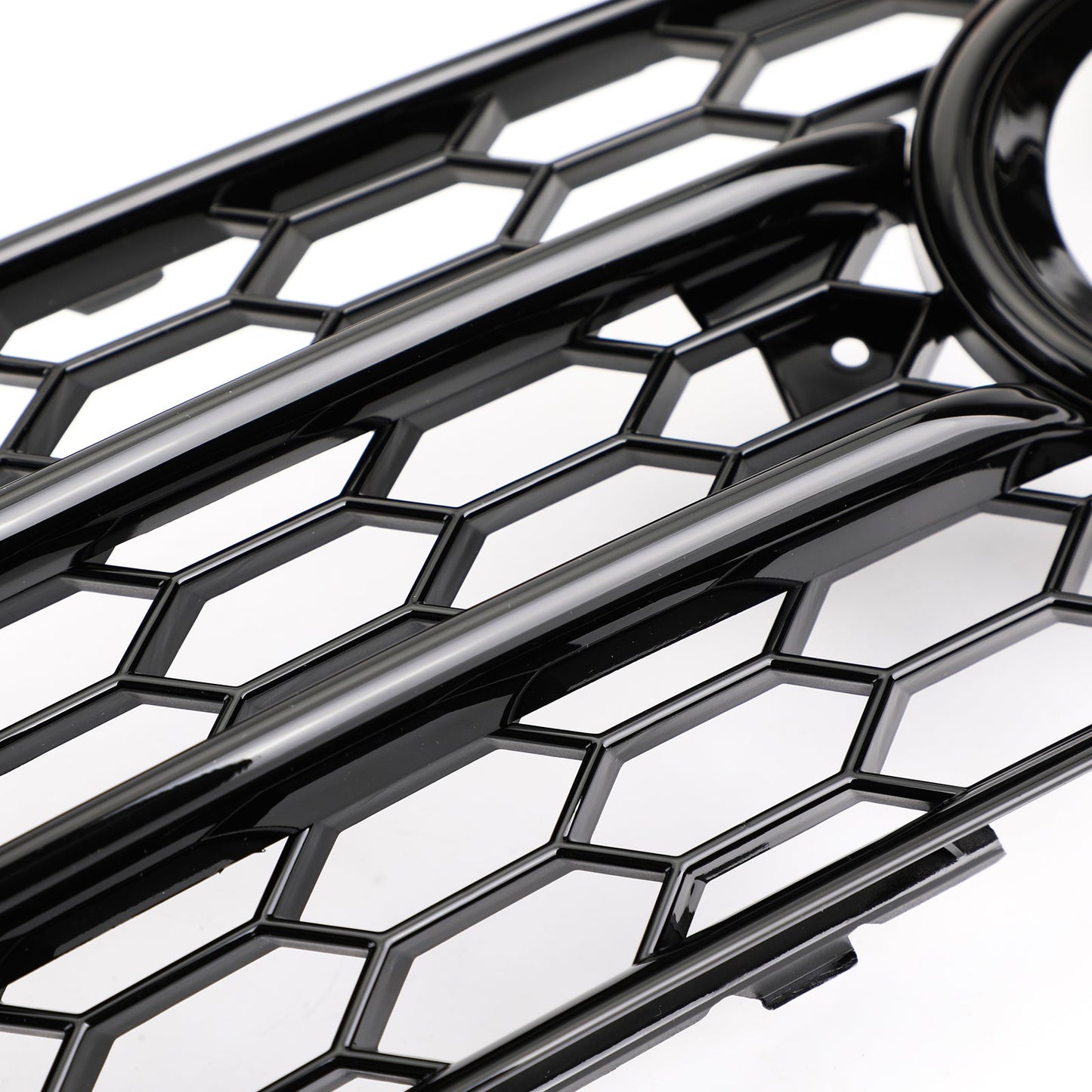 2008-2012 Audi A4 B8 S-Line / S4 Pair Car Fog Light Grill Cover Left & Right OEM / Honeycomb Style Grille