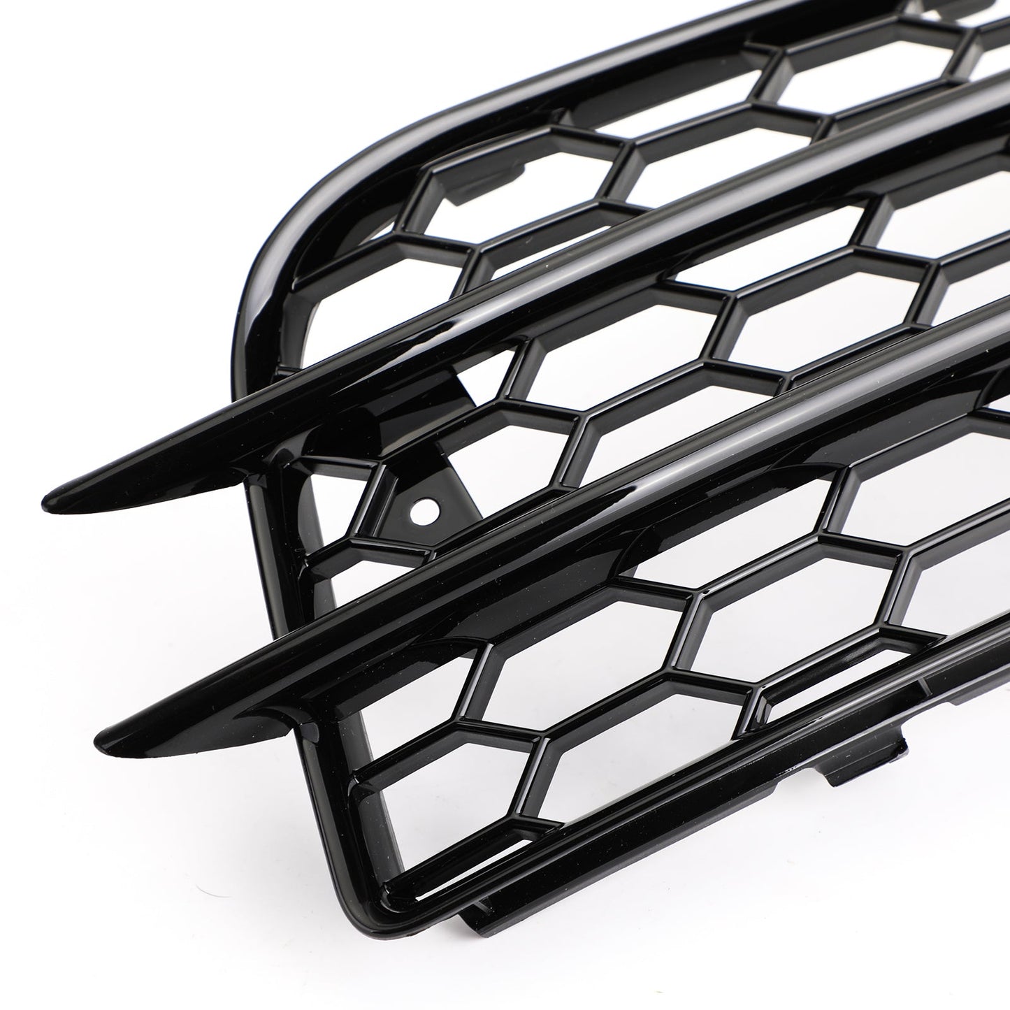 2008-2012 Audi A4 B8 S-Line / S4 Pair Car Fog Light Grill Cover Left & Right OEM / Honeycomb Style Grille