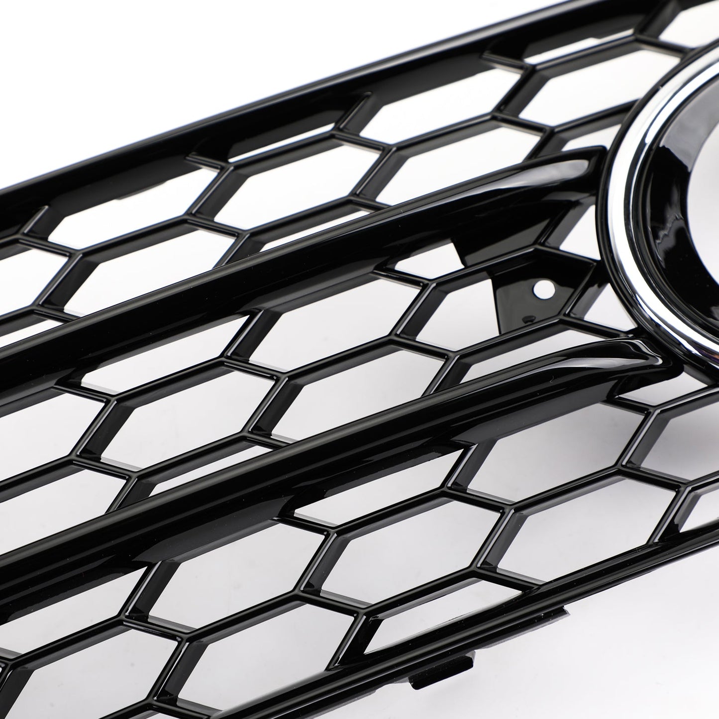 2008-2012 Audi A4 B8 S-Line / S4 Pair Car Fog Light Grill Cover Left & Right OEM / Honeycomb Style Grille