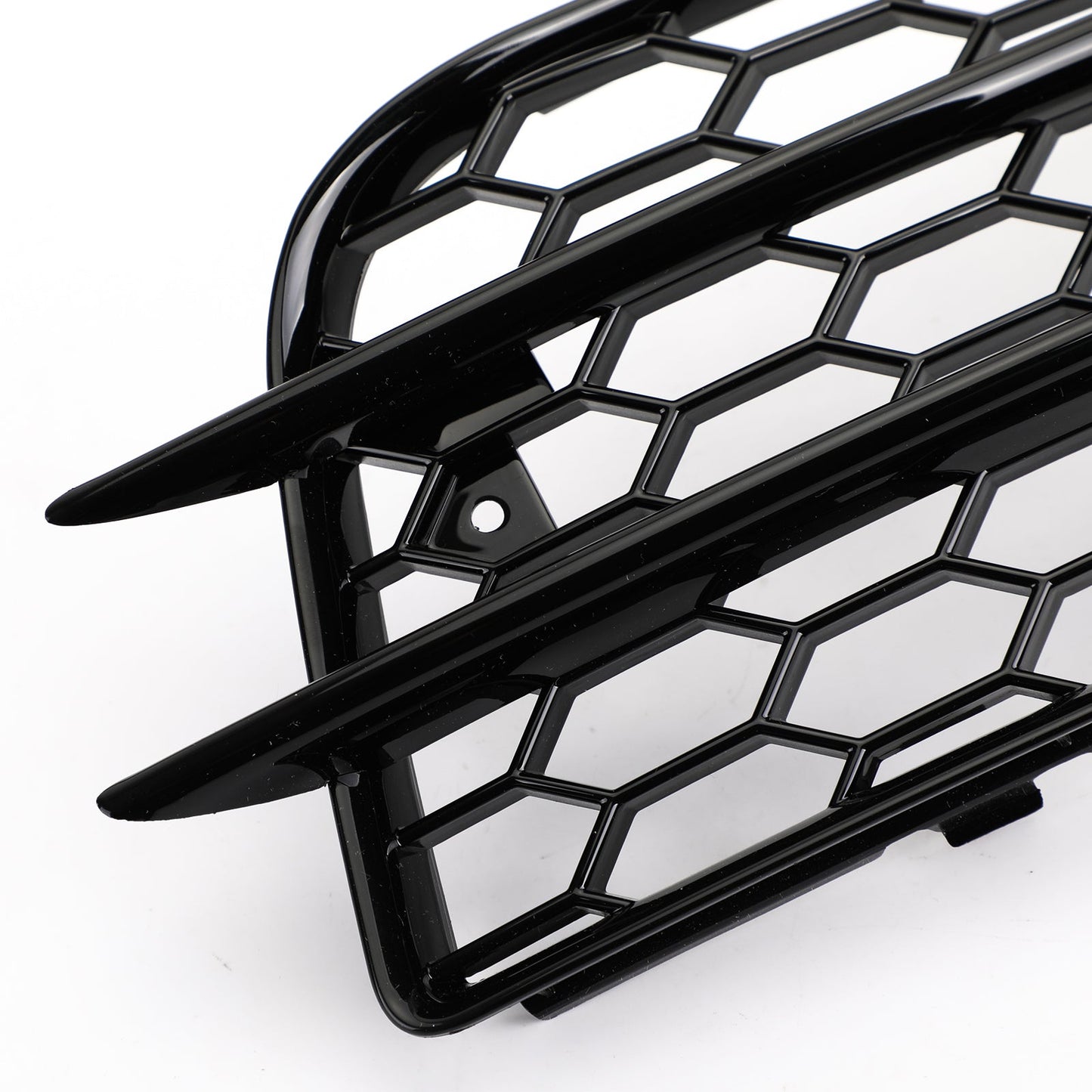 2008-2012 Audi A4 B8 S-Line / S4 Pair Car Fog Light Grill Cover Left & Right OEM / Honeycomb Style Grille