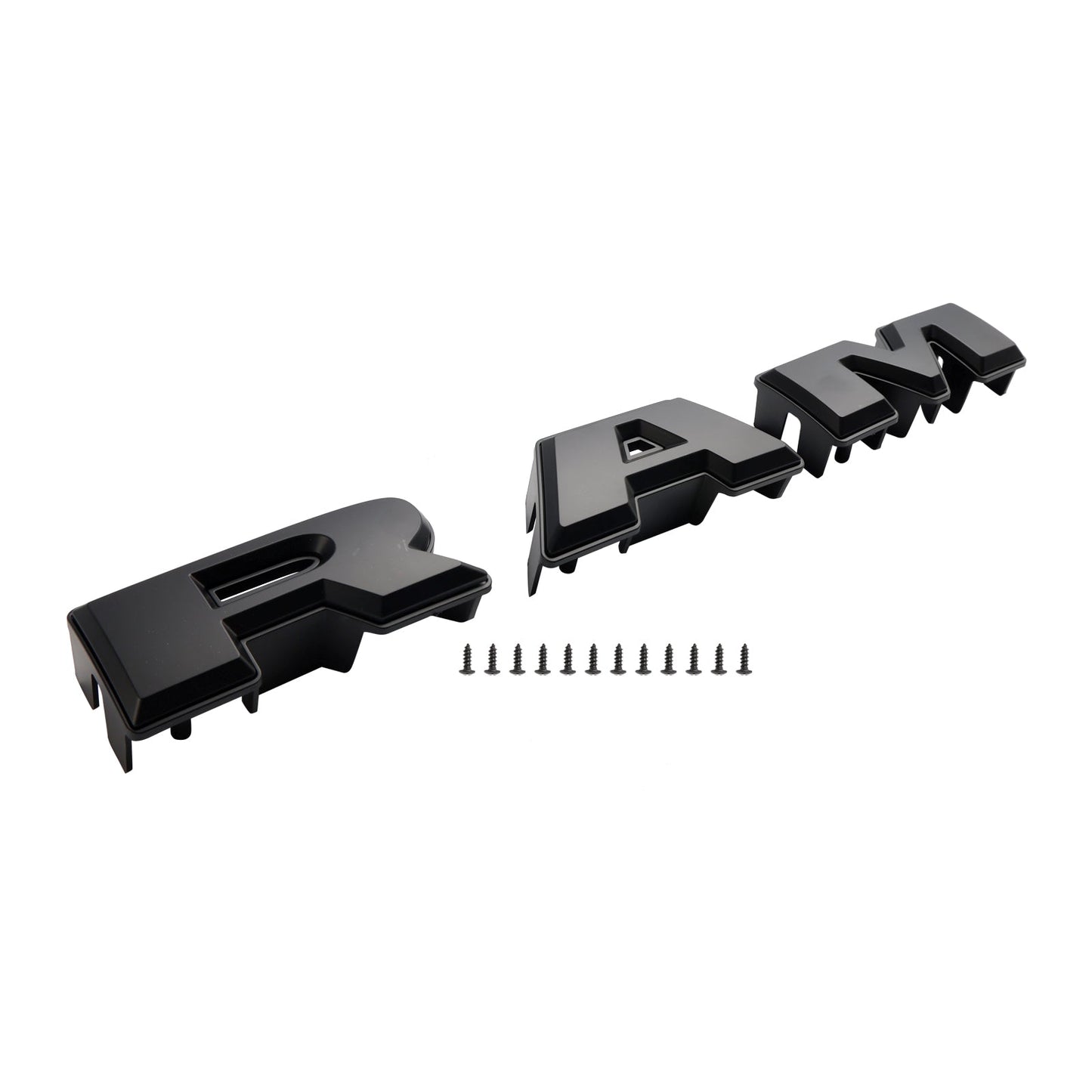 2013-2018 Dodge Ram 1500 Big Horn / Rebel Style Front Bumper Grill Black Replacement Grille W/ LED Light