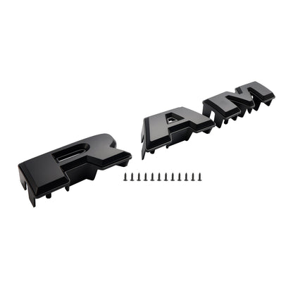 2013-2018 Dodge Ram 1500 Big Horn / Rebel Style Front Bumper Grill Black Replacement Grille W/ LED Light