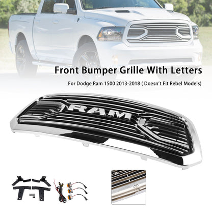 Dodge Ram 1500 2013-2018 Big Horn Style Front Bumper Grill