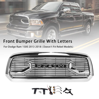 Dodge Ram 1500 2013-2018 Big Horn Style Front Bumper Grill