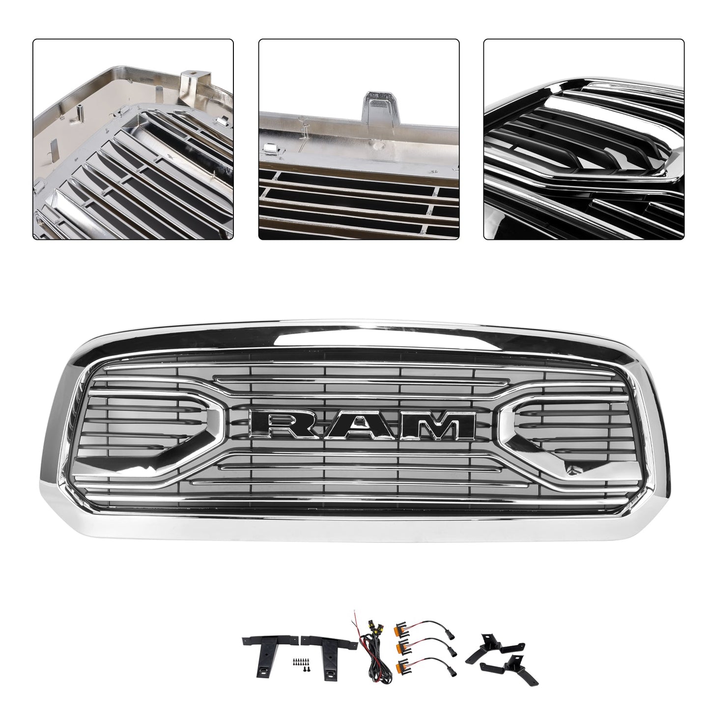 Dodge Ram 1500 2013-2018 Big Horn Style Front Bumper Grill