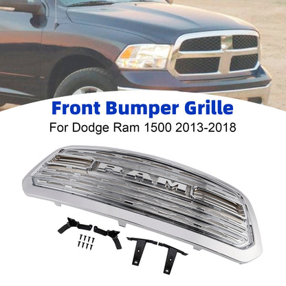 2013-2018 Ram 1500 Dodge LTD Style Chrome Front Bumper Grill