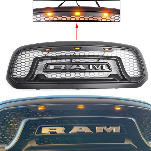 2013-2018 Dodge Ram 1500 ABS Front Bumper Honeycomb Bumper Grill Hood Front Grill Generic